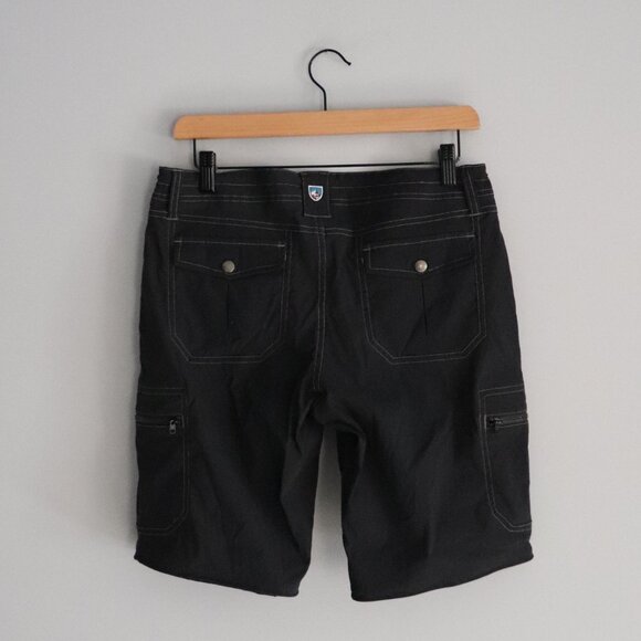 Kuhl Womens Sz 8 Black Convertible Hiking Cargo Pocket Outdoor Shorts Pants - Picture 4 of 16
